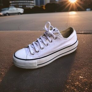 Classic White Canvas Sneakers